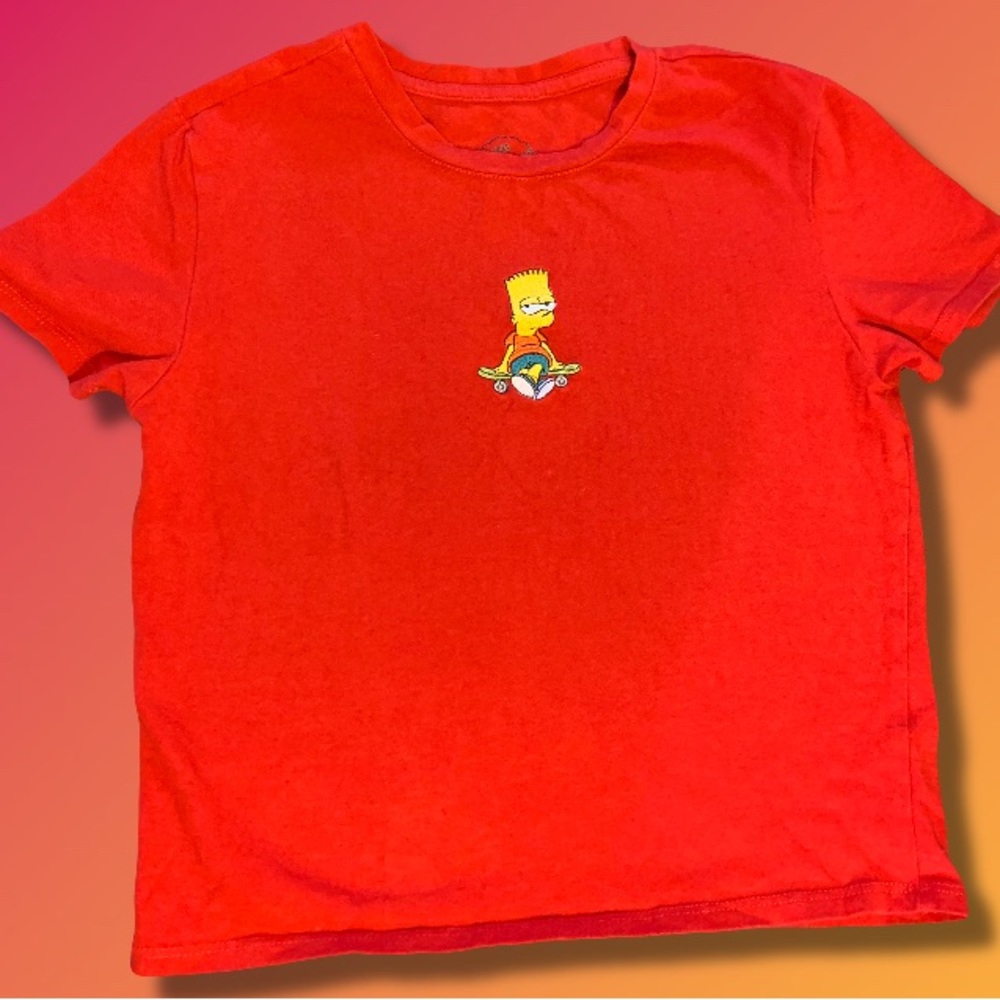 Forever 21 “The Simpsons” Bart Simpson Skateboard Crop Top 🛹❤️